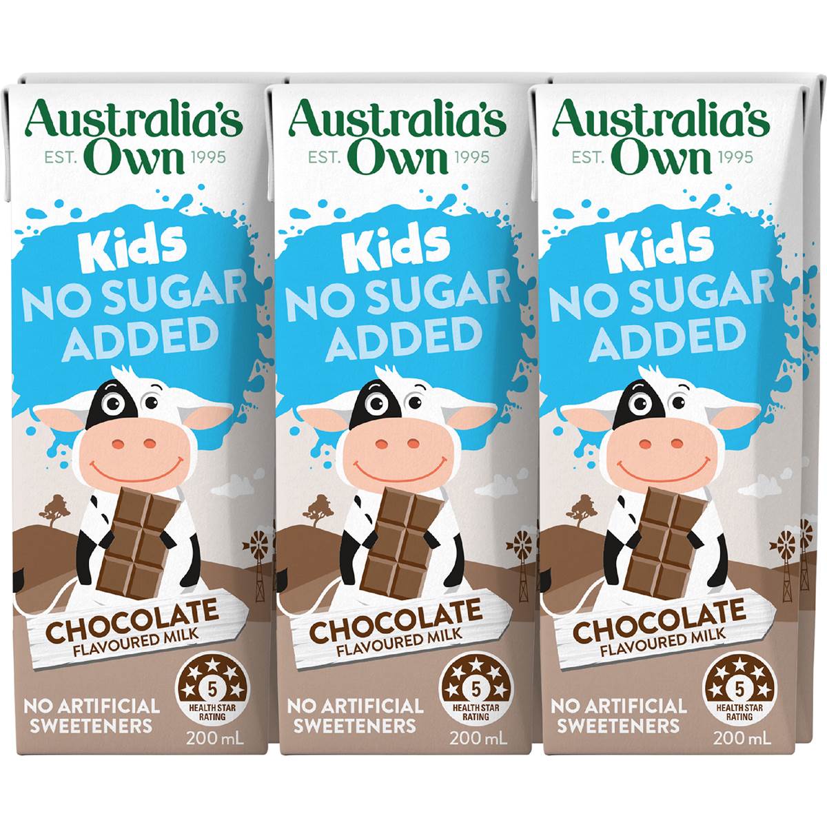 Australia's Own Kids No Sugar Added Milk Poppers Chocolate