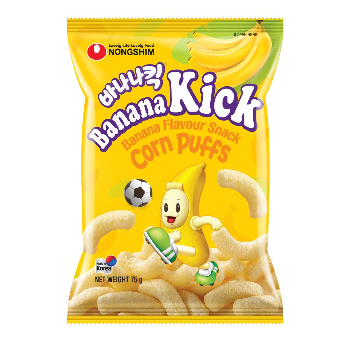 Nongshim Banana Kick Corn Puffs