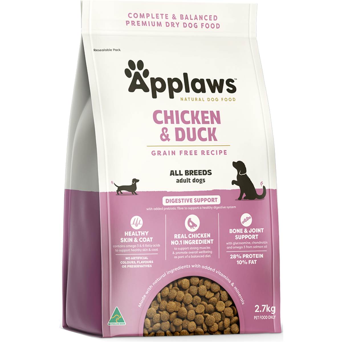 Applaws Grain Free Adult Dry Dog Food Chicken & Duck 2.7kg