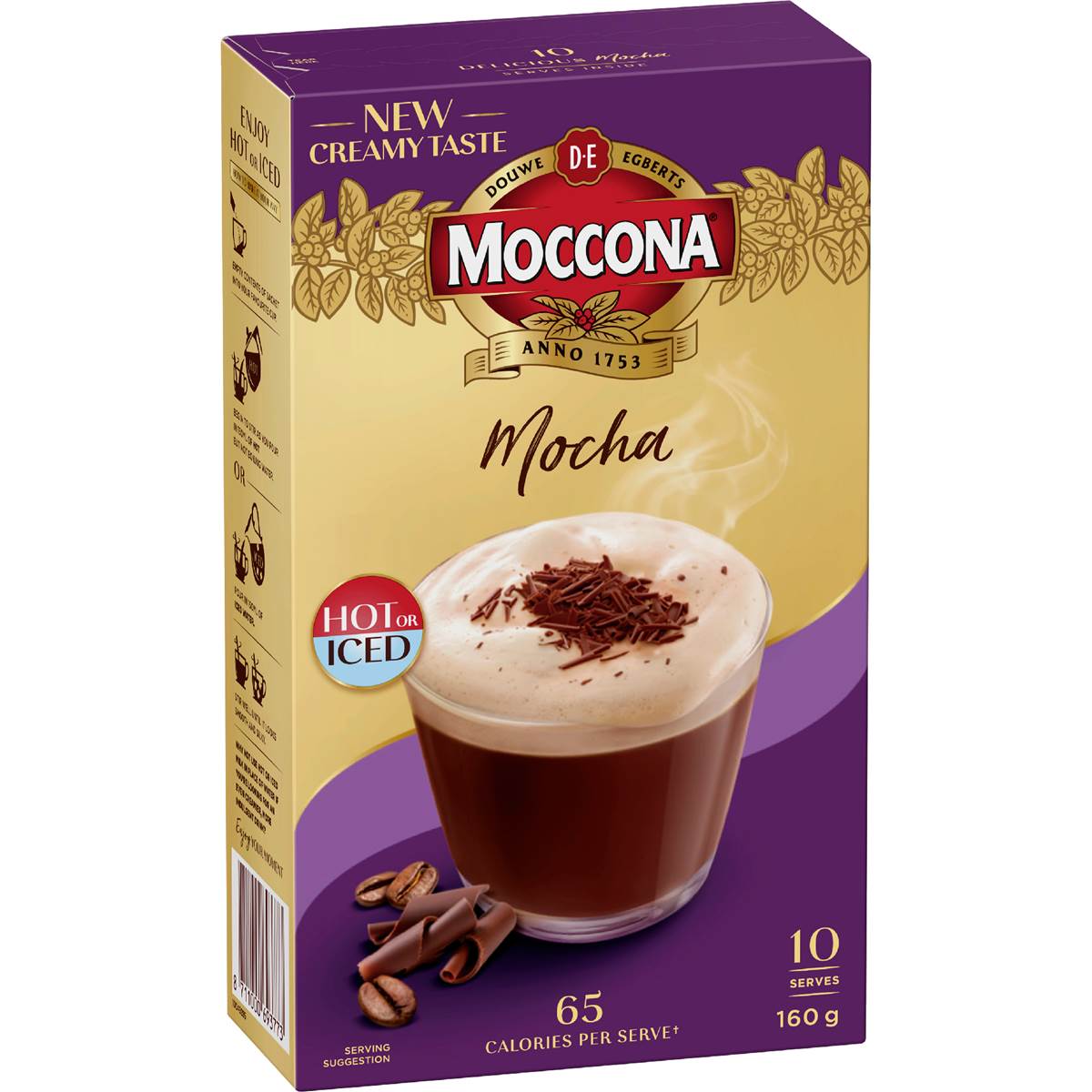 Moccona Coffee Sachets Mocha 10 pack