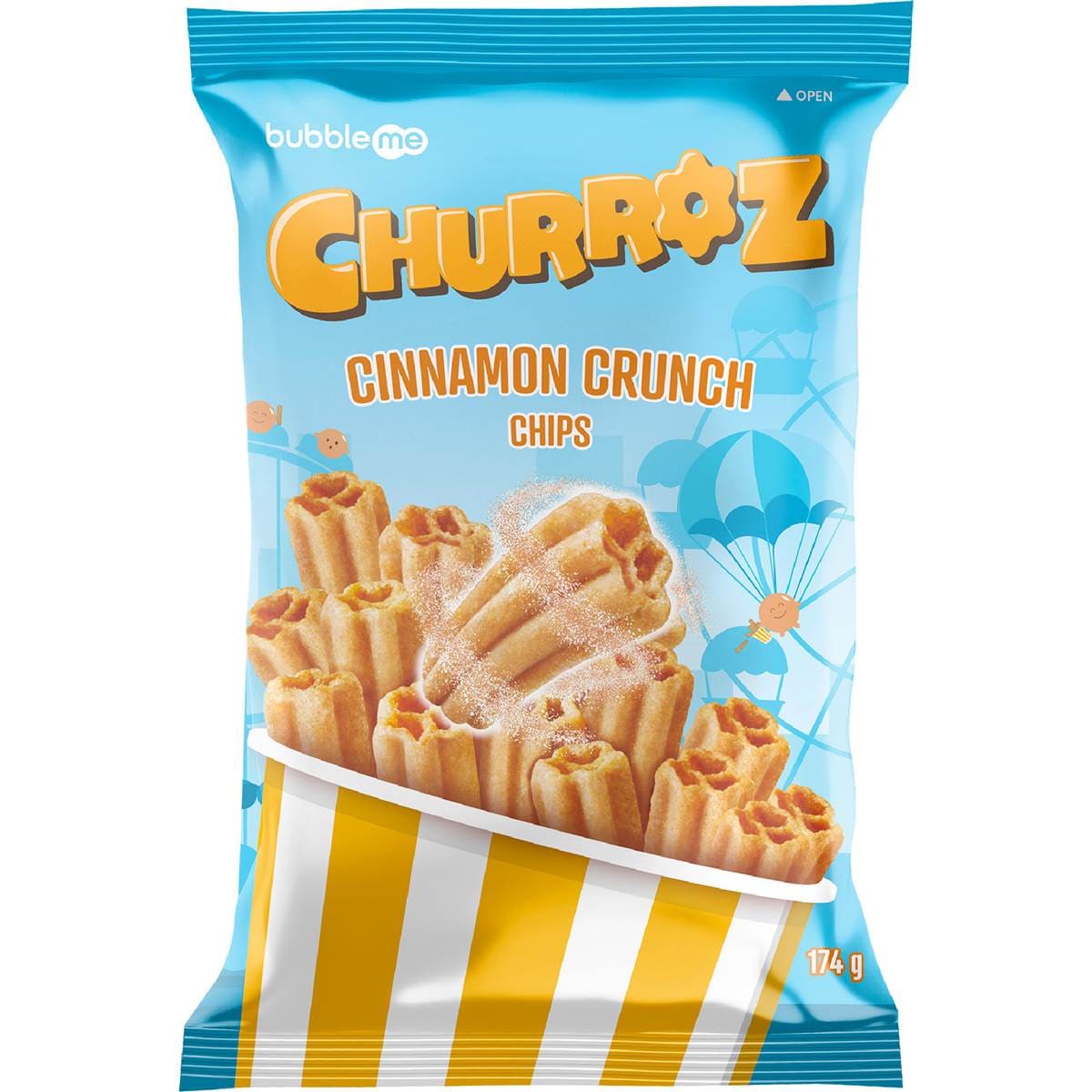 bubbleme Churroz Chips Cinnamon Crunch