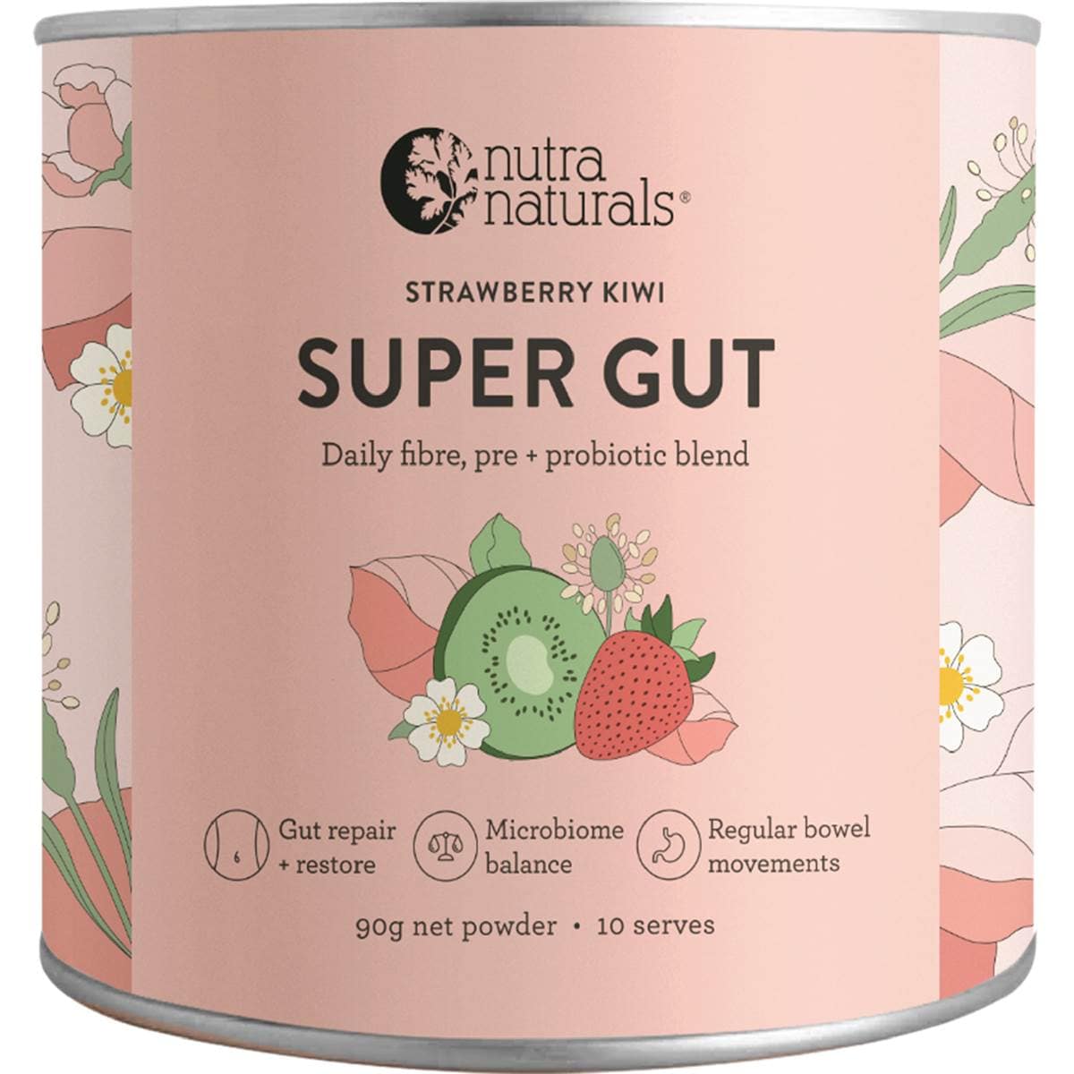 Nutra Naturals Super Gut Powder Strawberry Kiwi