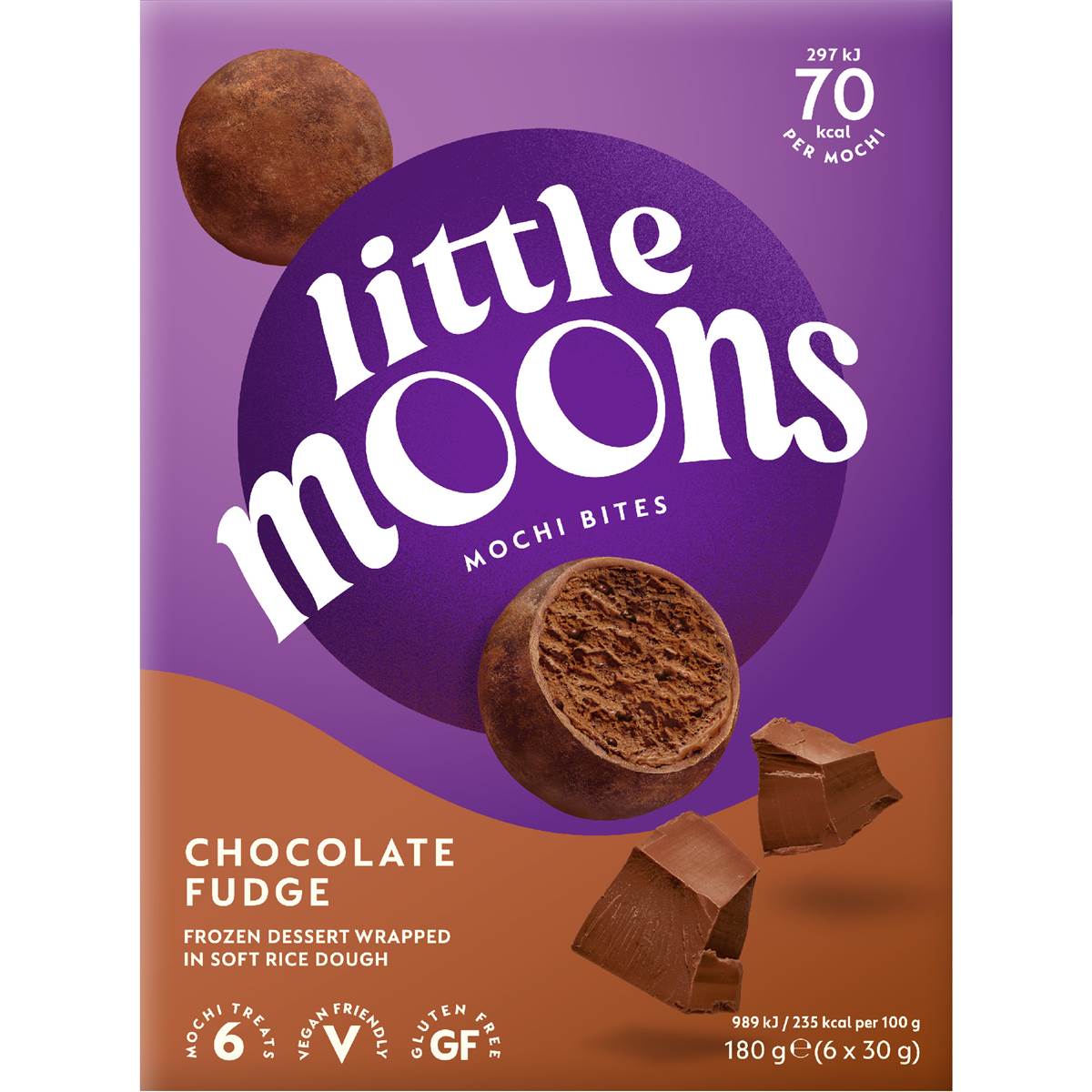 Little Moons Mochi Bites Chocolate Fudge