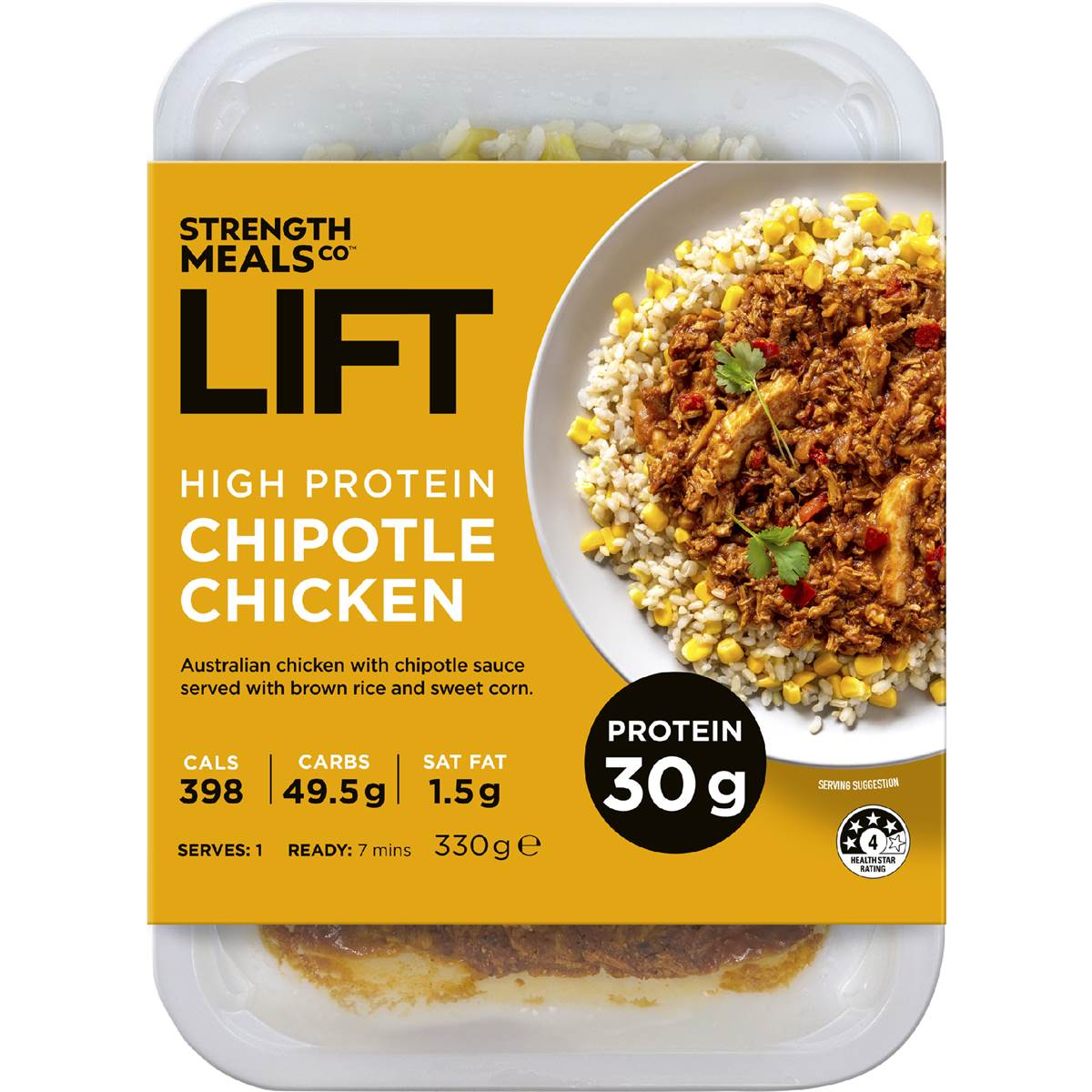 Strength Meals Co Lift High Protein Chipotle Chicken