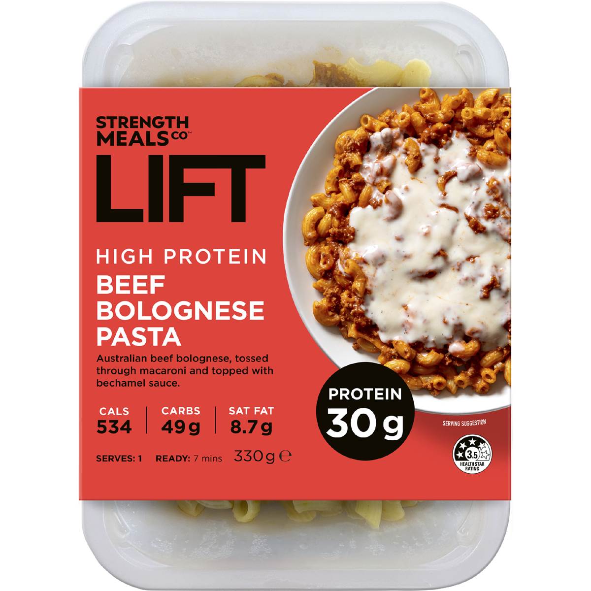 Strength Meals Co Lift High Protein Beef Bolognese Pasta