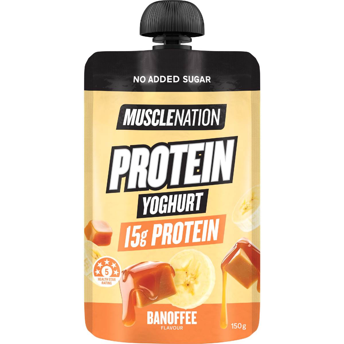 Muscle Nation Protein Yoghurt Pouch Banoffee