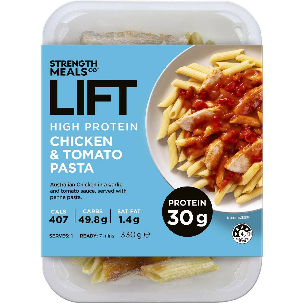 Strength Meals Co Lift High Protein Chicken & Tomato Pasta