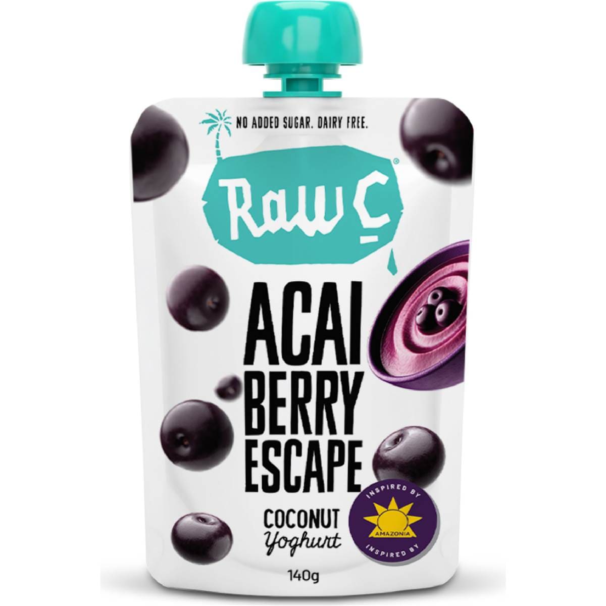 Raw C Coconut Yoghurt Pouch Amazonia Acai Berry Escape