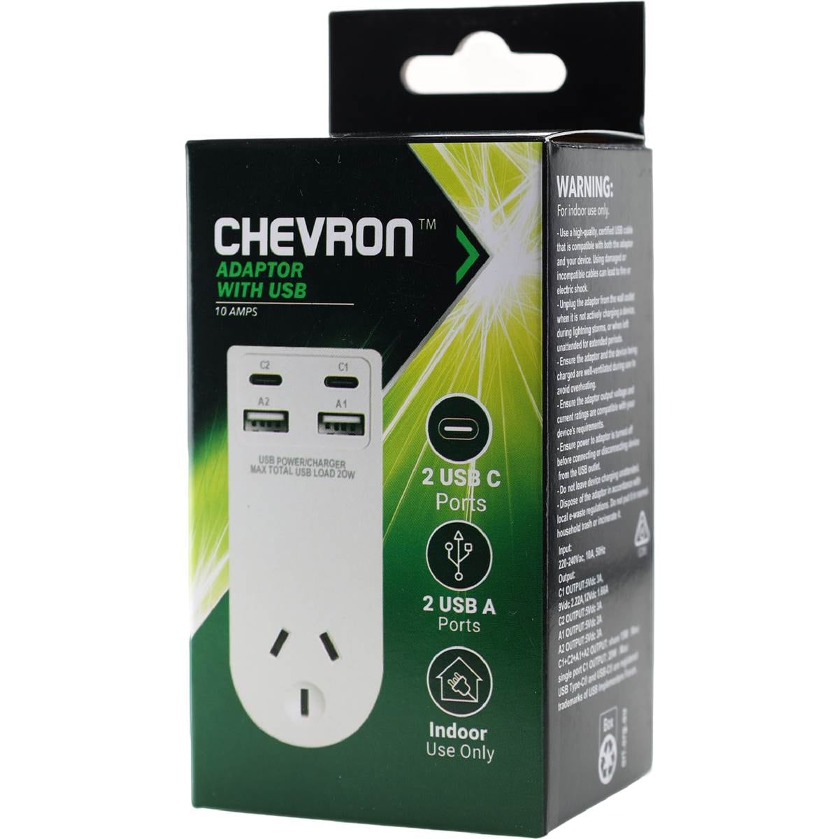 Chevron Adaptor With USB