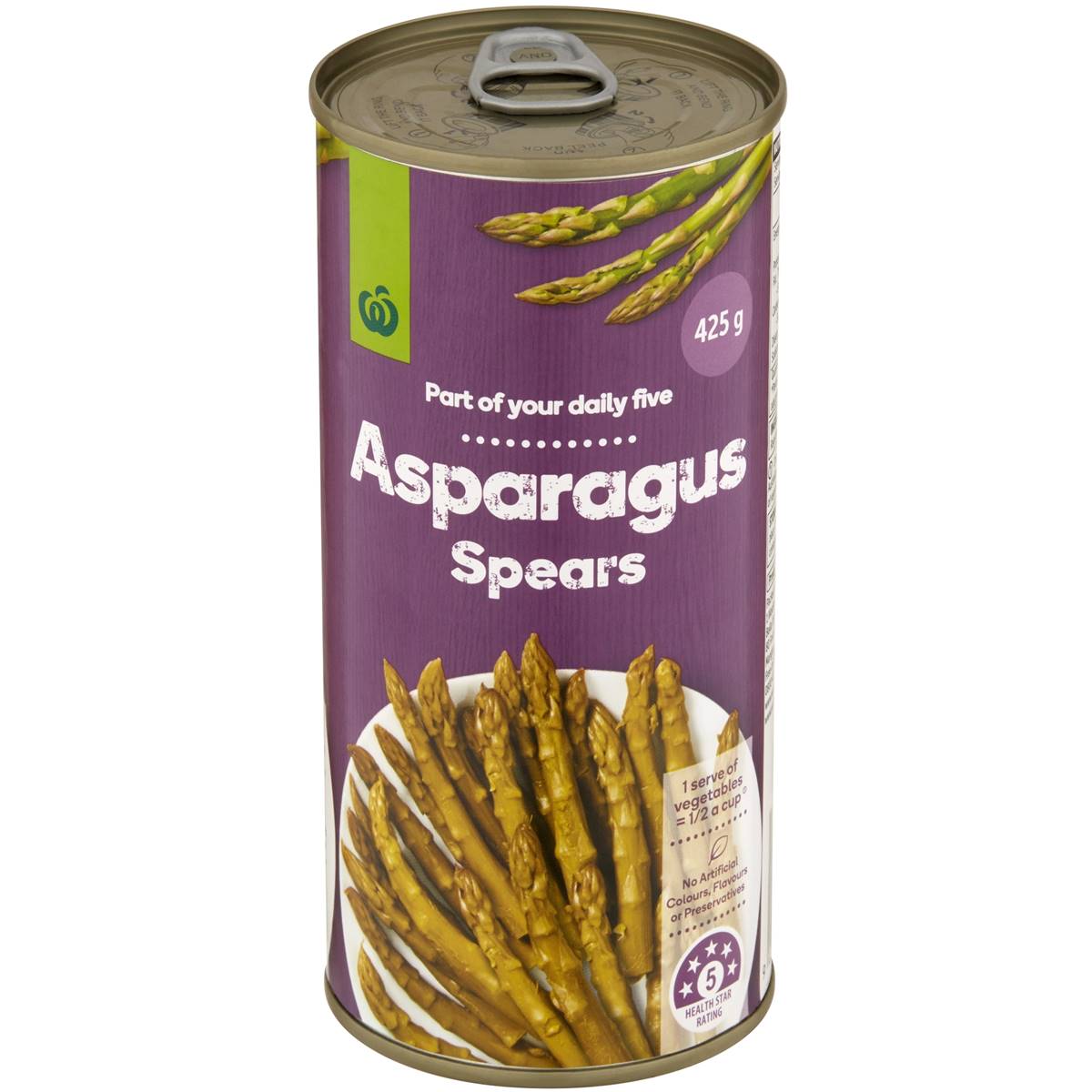 Calories in Woolworths Asparagus Spears Tin