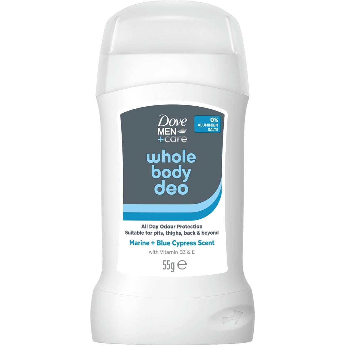 Dove Men +Care Whole Body Deodorant Stick Blue Cyprus 55g – Woolworths