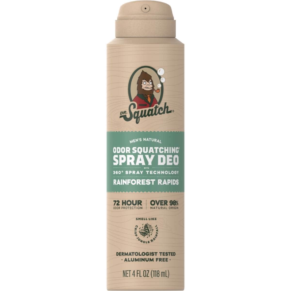 Dr Squatch Odor Squatching Spray Deo Rainforest Rapids