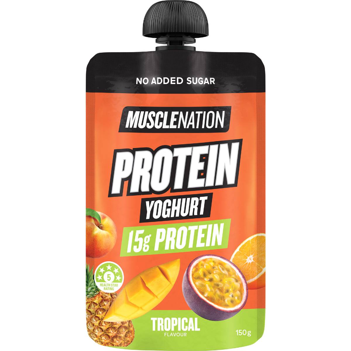 Muscle Nation Protein Yoghurt Pouch Tropical