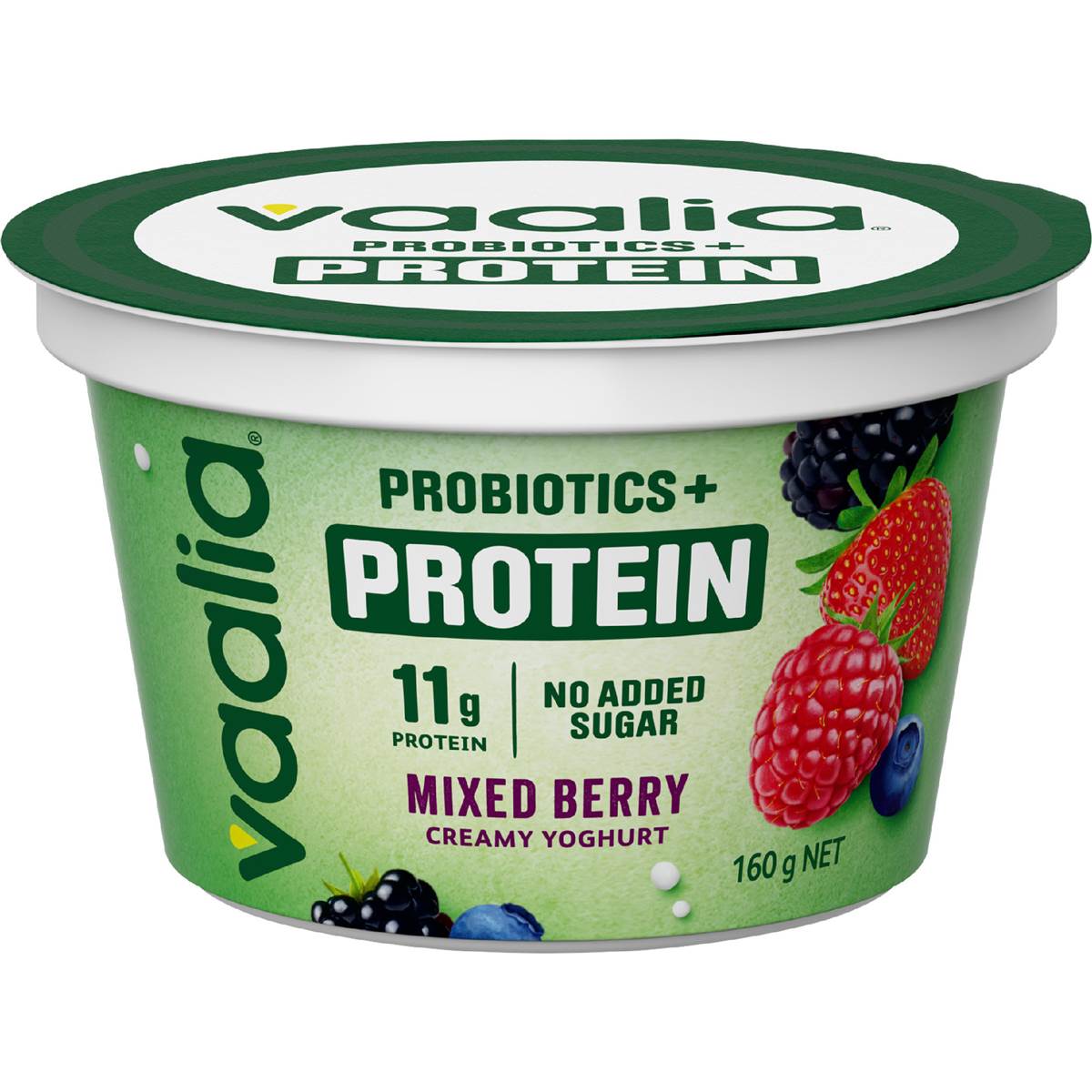Vaalia Probiotics + Protein Yoghurt Pot Mixed Berry 160g