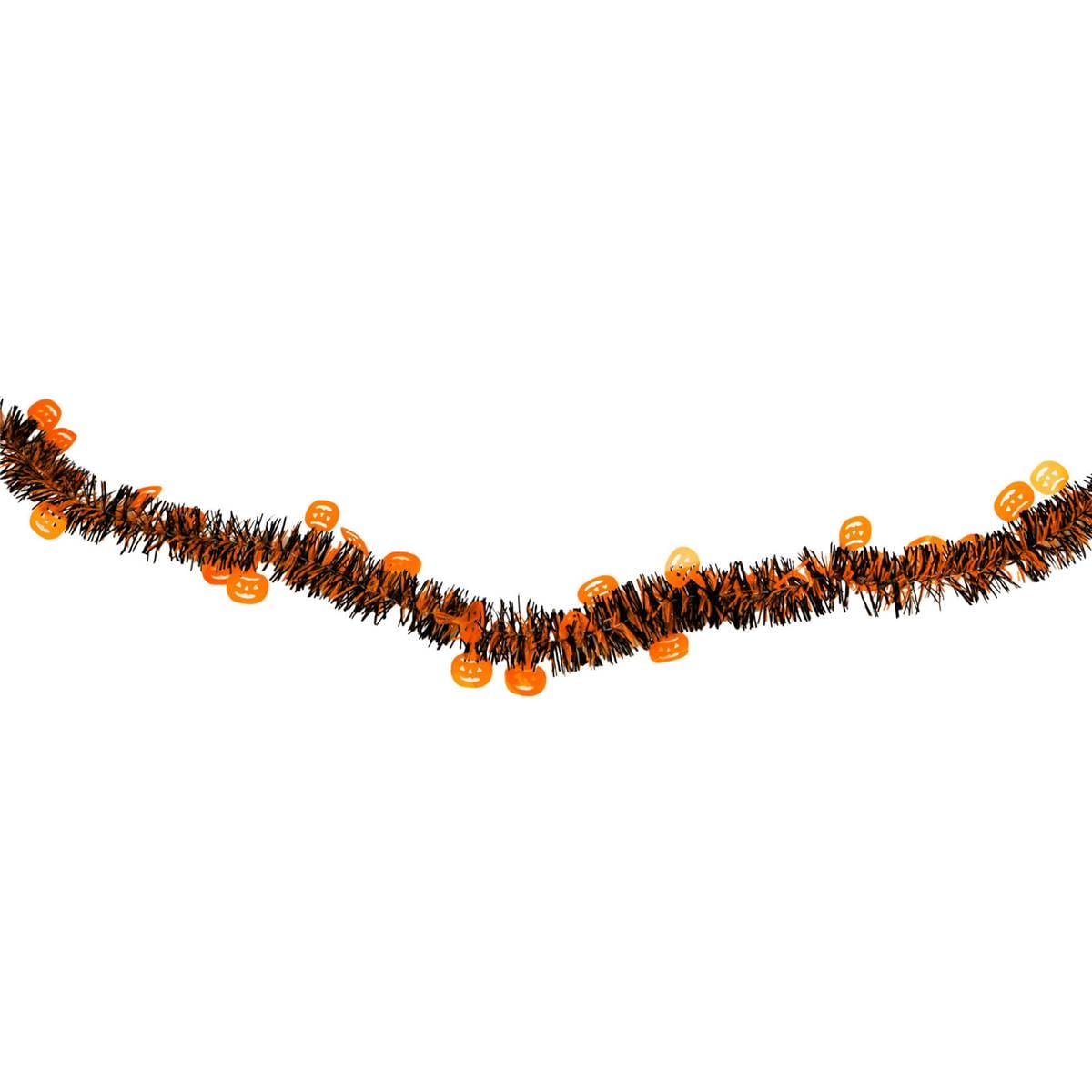 Halloween Tinsel Pumpkin 4m each