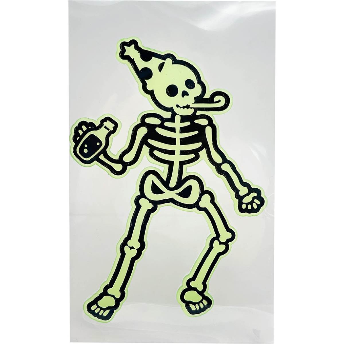 Halloween Window Gel Cling Skeleton each