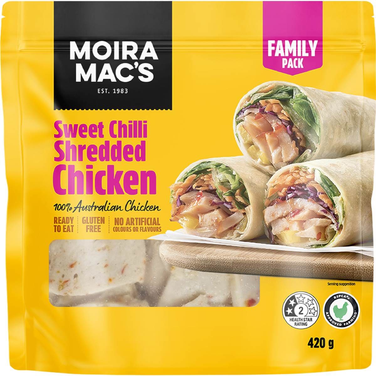 Moira Mac's Sweet Chilli Shredded Chicken Family Pack
