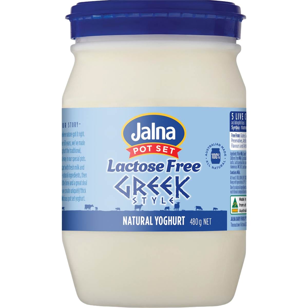 Jalna Lactose Free Greek Style Natural Yoghurt