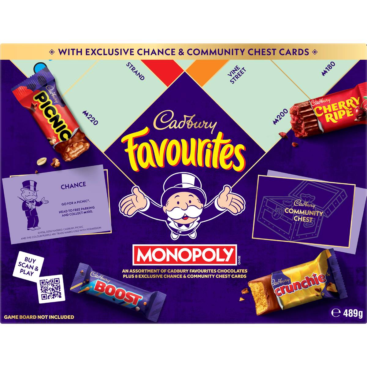 Cadbury Favourites Monopoly Game Chocolate Box 489g – Woolworths