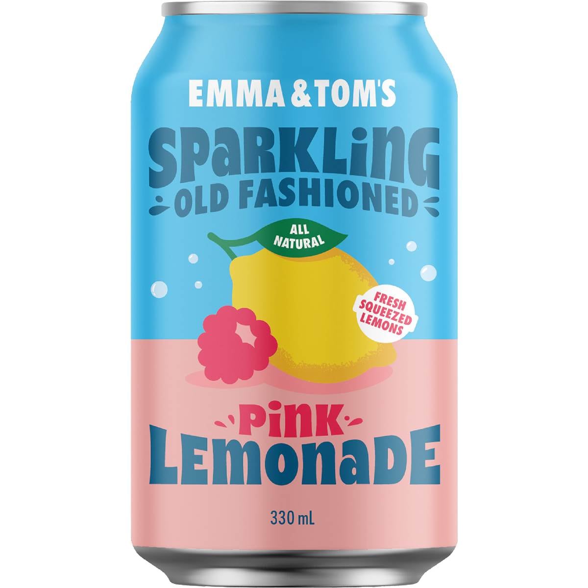 Emma & Tom's Sparkling Old Fashioned Pink Lemonade Can