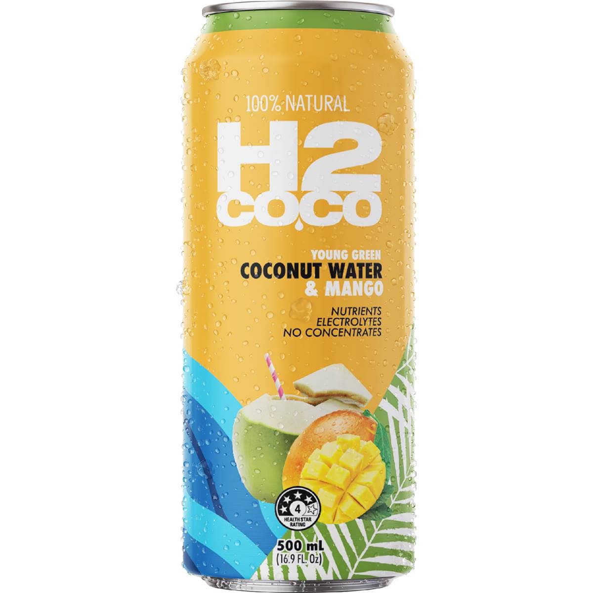 H2Coco Mango Coconut Water Can