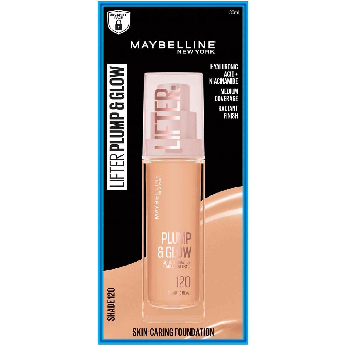 Maybelline Lifter Plump & Glow Foundation Shade 120 SPF15 30mL