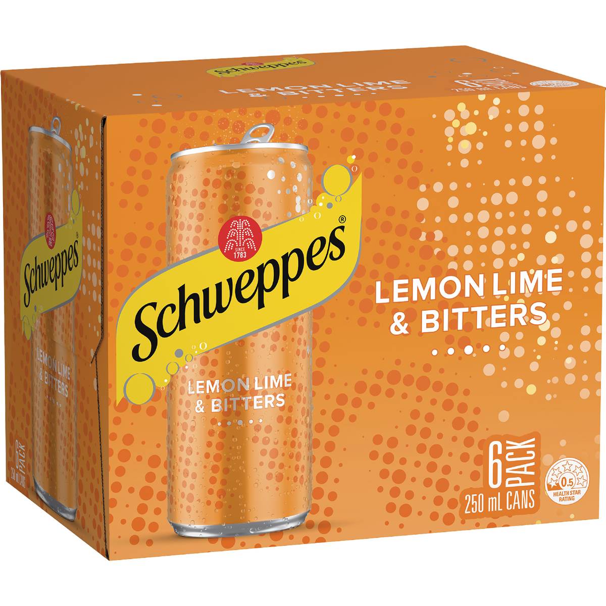 Schweppes Lemon Lime & Bitters Soft Drink Mixer Mini Cans