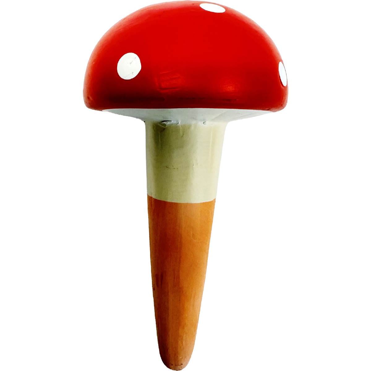 Gardman Ceramic Watering Spike Red Mushroom