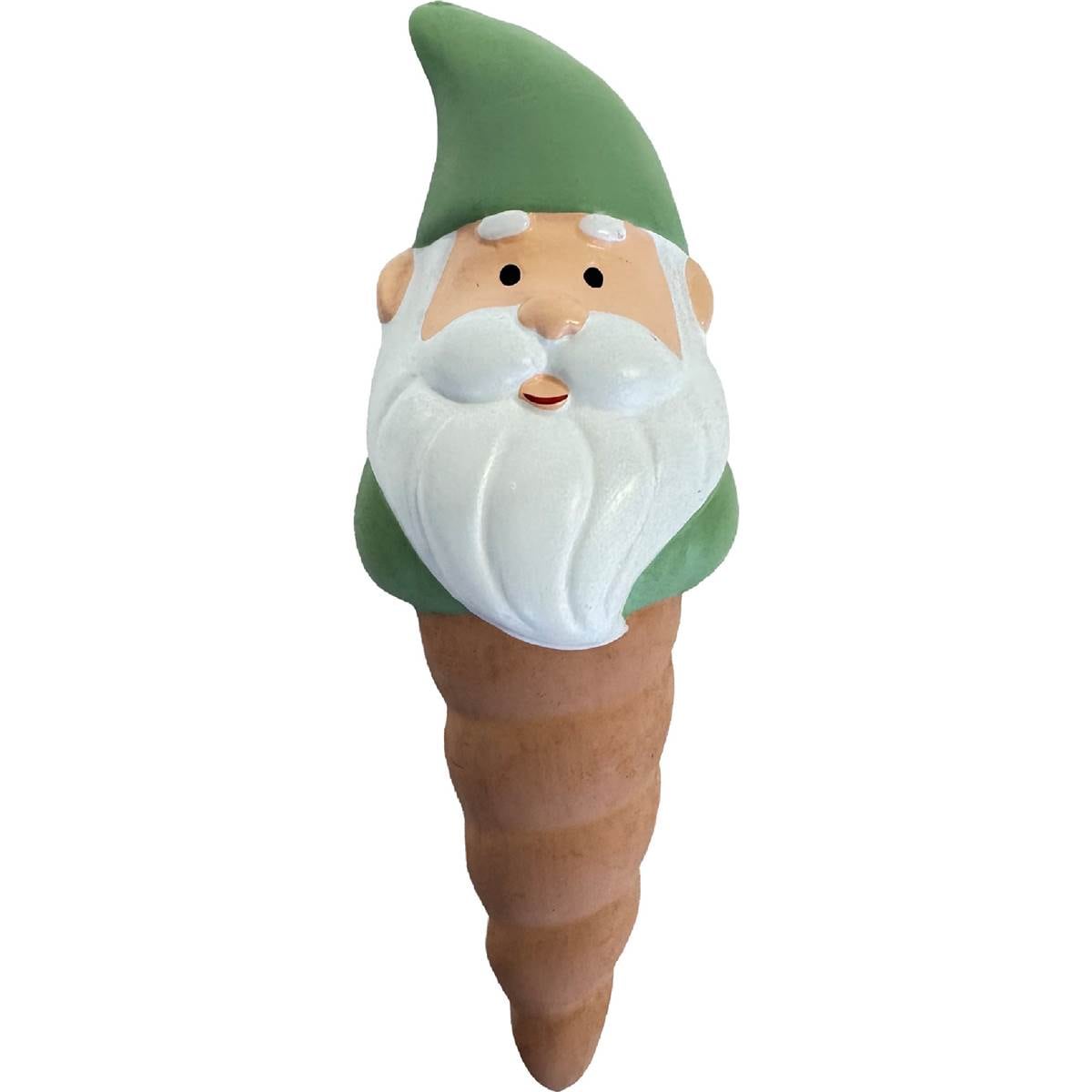 Gardman Ceramic Watering Spike Green Gnome each