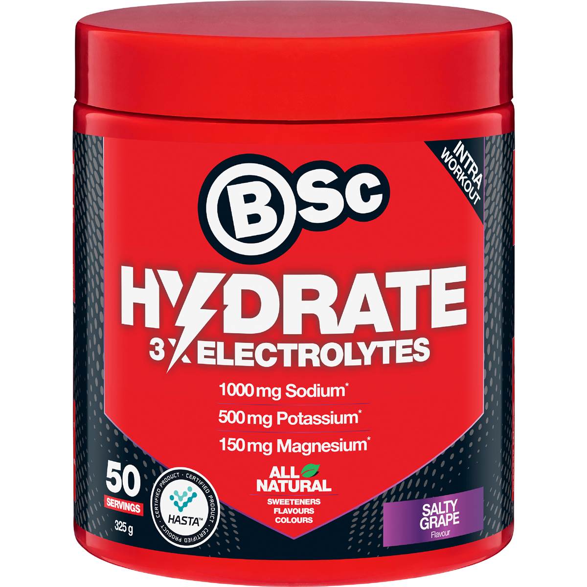 BSc Hydrate Electrolytes Salty Grape 325g