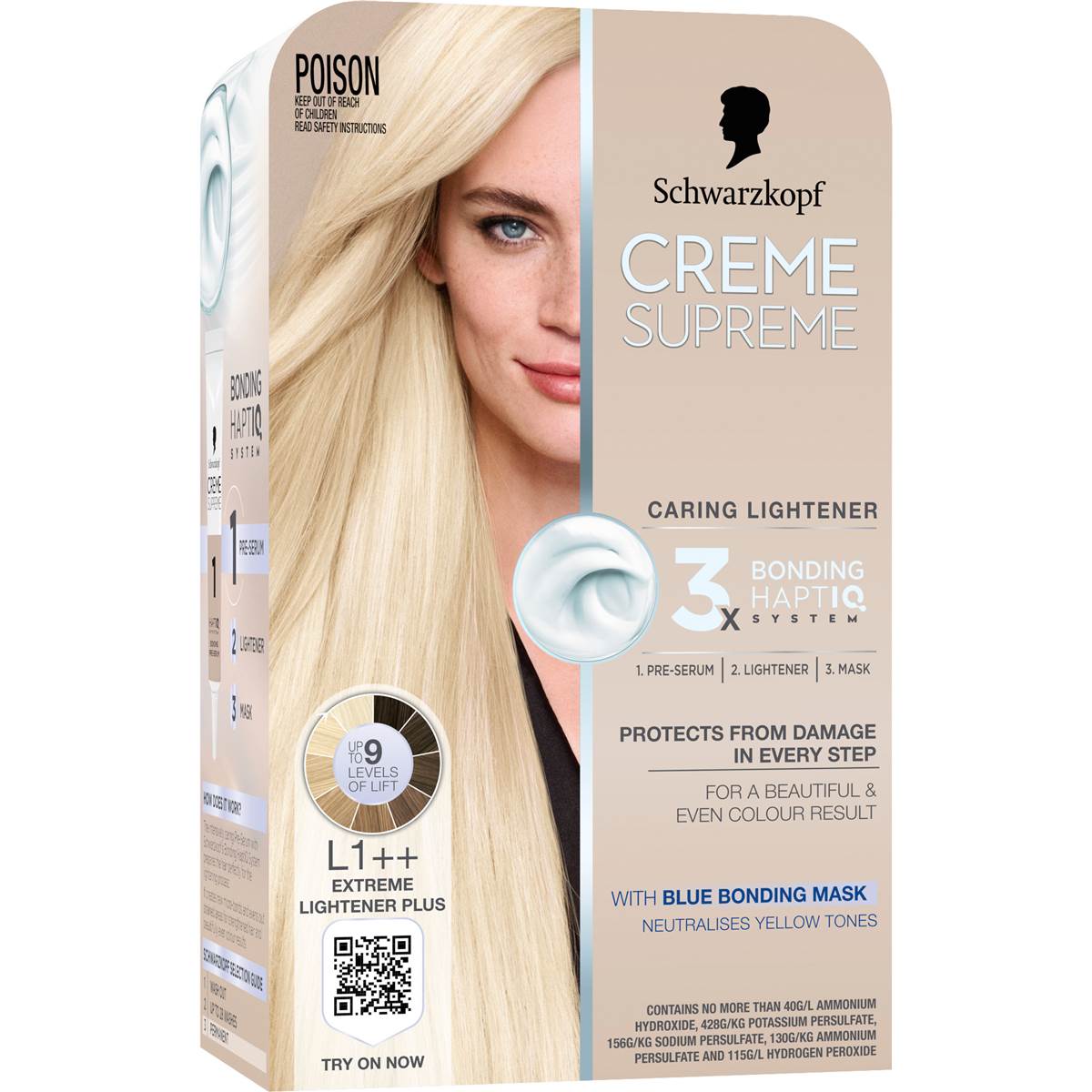 Schwarzkopf Creme Supreme L1 Extreme Lightener Plus Hair Dye each – Woolworths