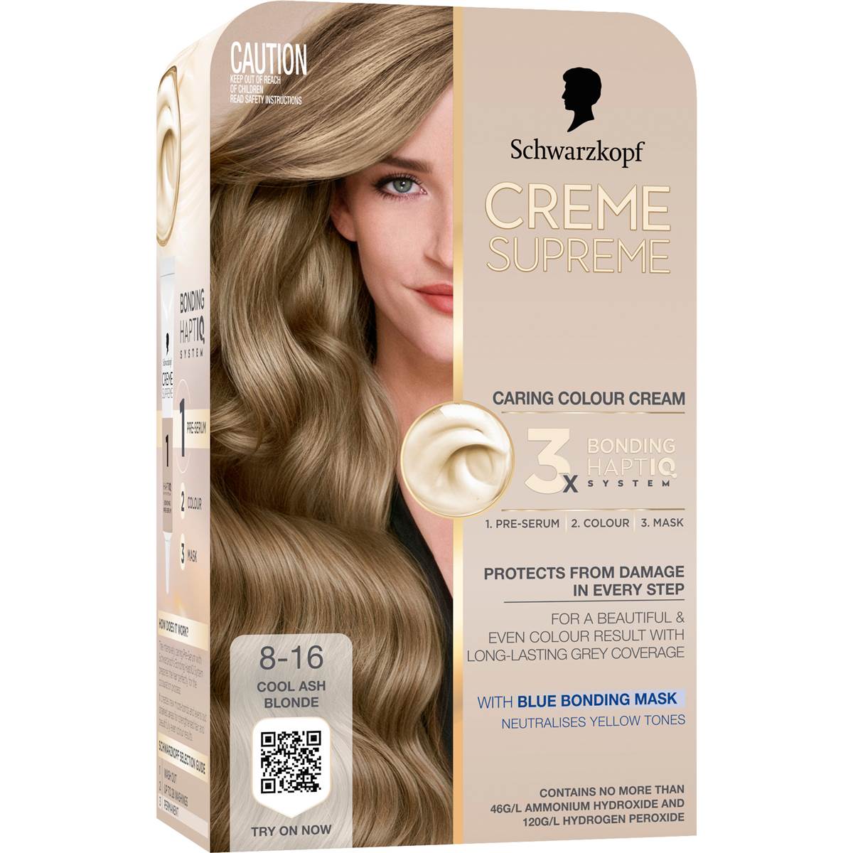 Schwarzkopf Creme Supreme 8-16 Cool Ash Blonde Hair Dye each – Woolworths