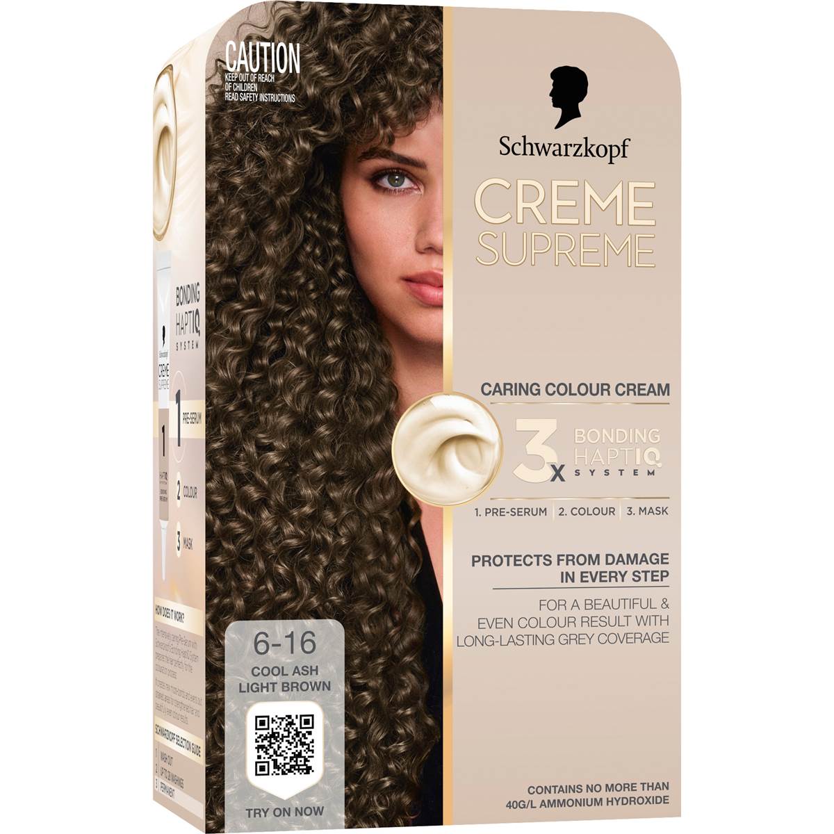Schwarzkopf Creme Supreme 6-16 Cool Ash Light Brown Hair Dye each – Woolworths