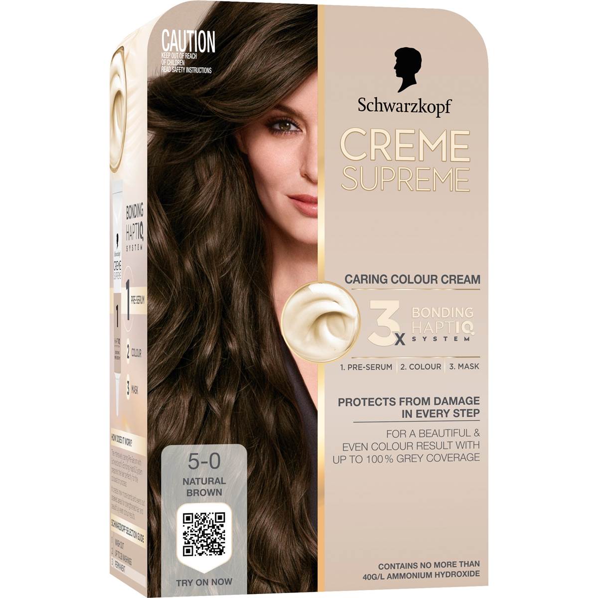 Schwarzkopf Creme Supreme 5-0 Natural Brown Hair Dye each – Woolworths