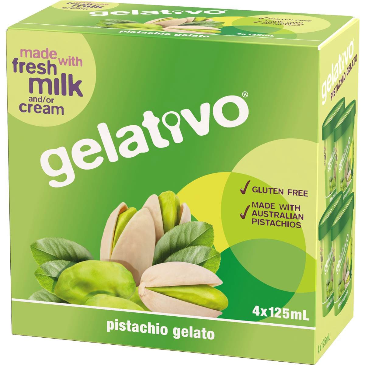 Gelativo Pistachio Gelato Cups