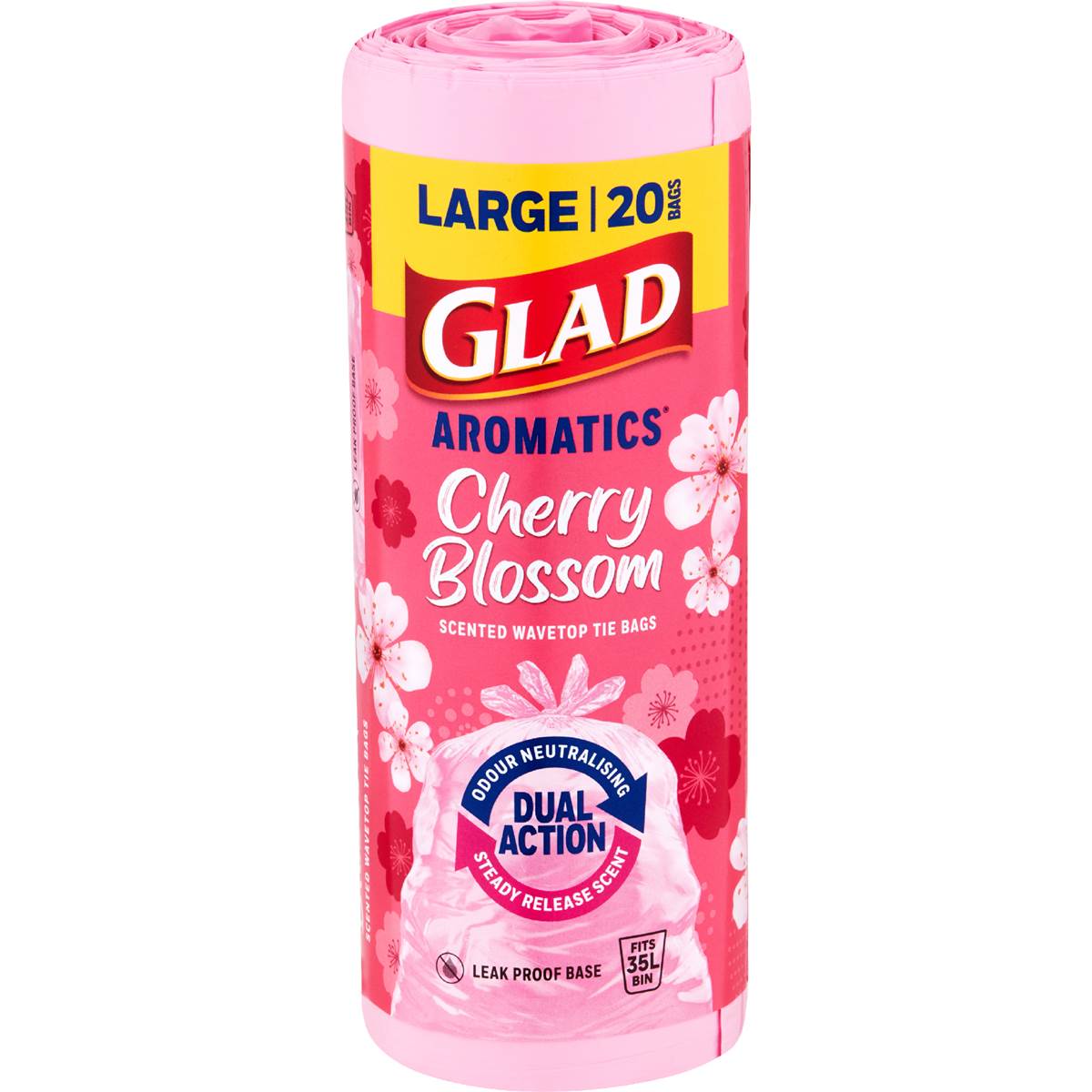 Glad Aromatics Cherry Blossom Large Kitchen Tidy Bags 20 pack