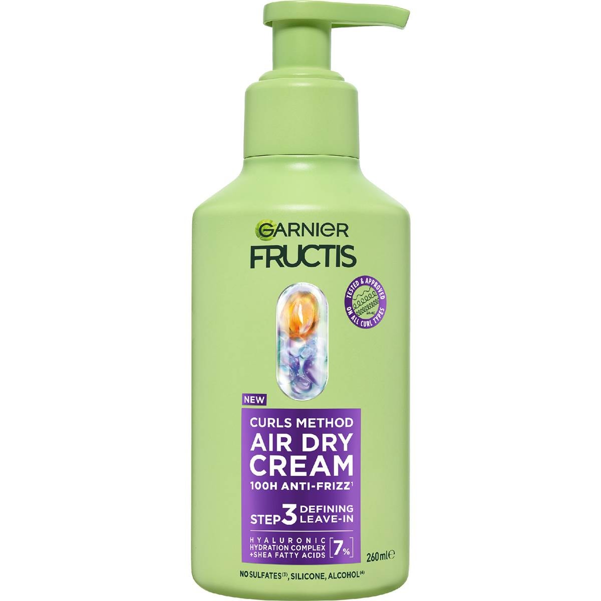 Garnier Fructis Curls Method Air Dry Cream 260mL – Woolworths