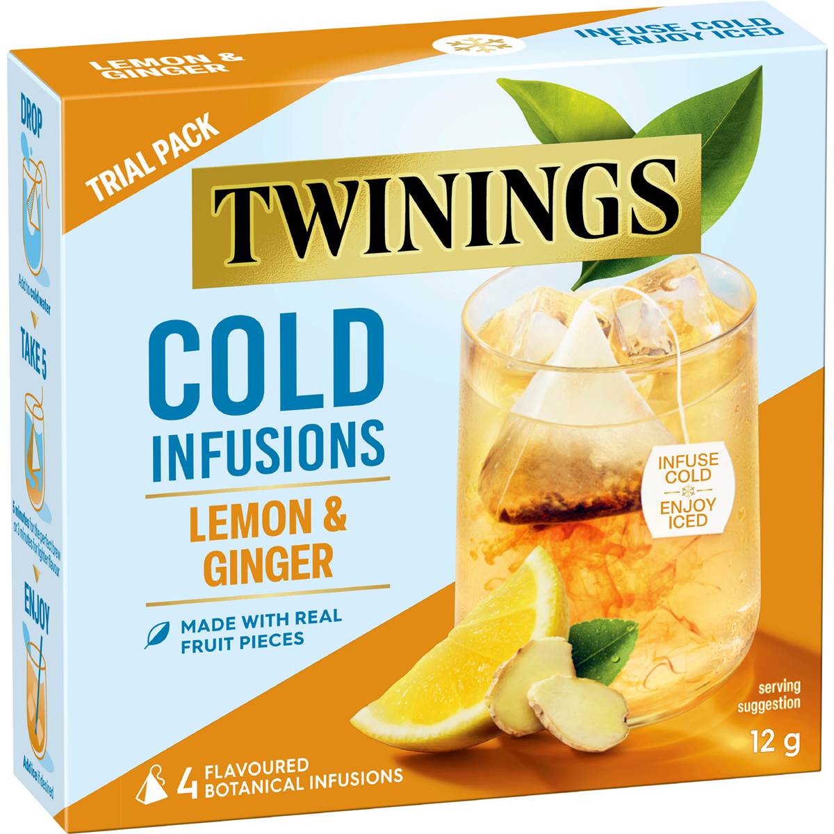 Twinings Cold Infusions Lemon & Ginger 4 pack