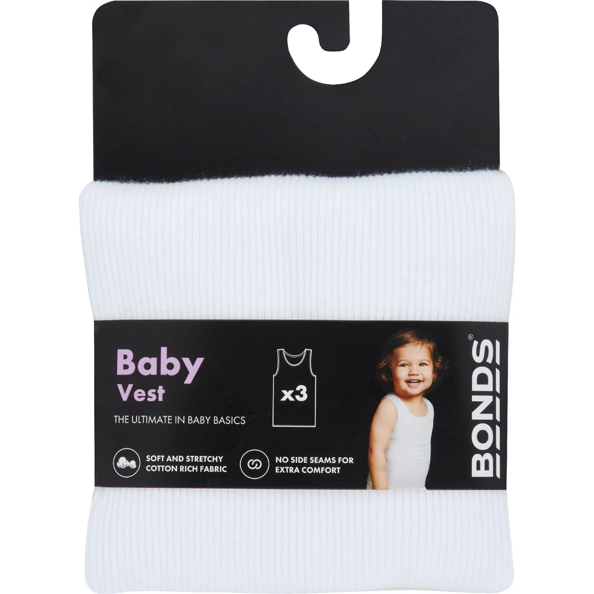 Bonds Baby Vest Size 0000-2 3 pack