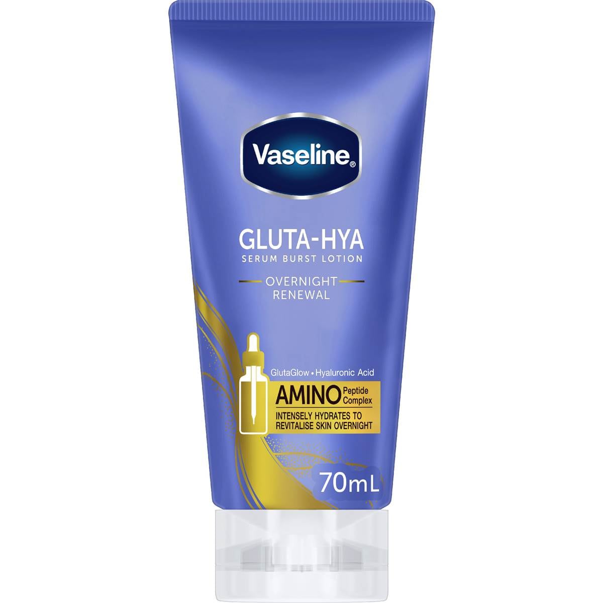 Vaseline Gluta-Hya Serum Burst Lotion Overnight Renewal 70mL