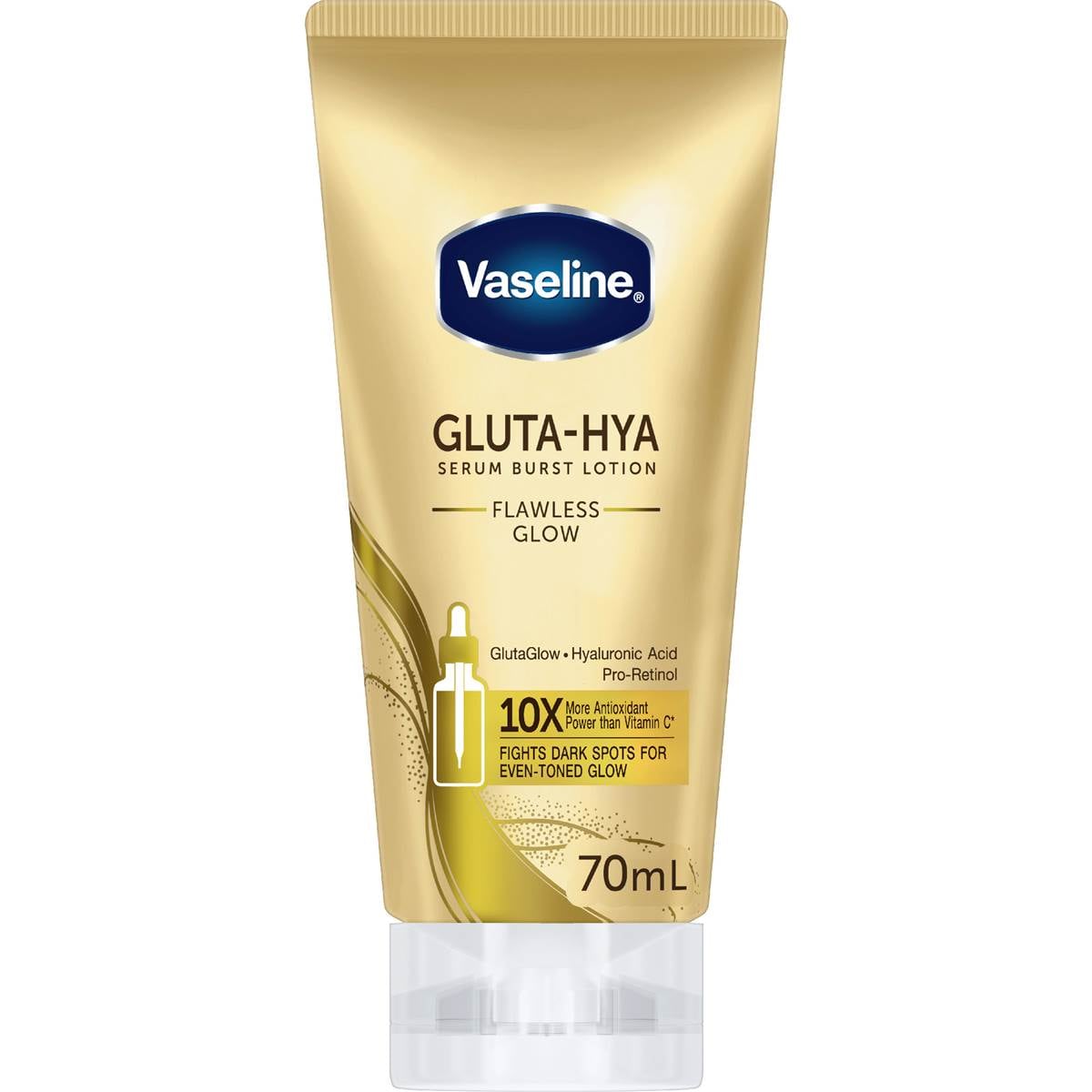 Vaseline Gluta-Hya Serum Burst Lotion Flawless Glow 70mL