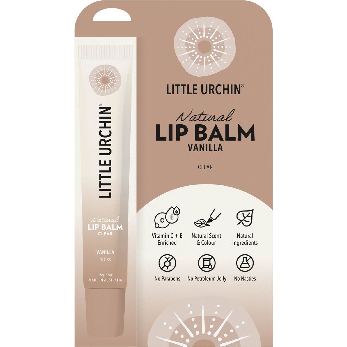Little Urchin Lip Balm Vanilla 15g