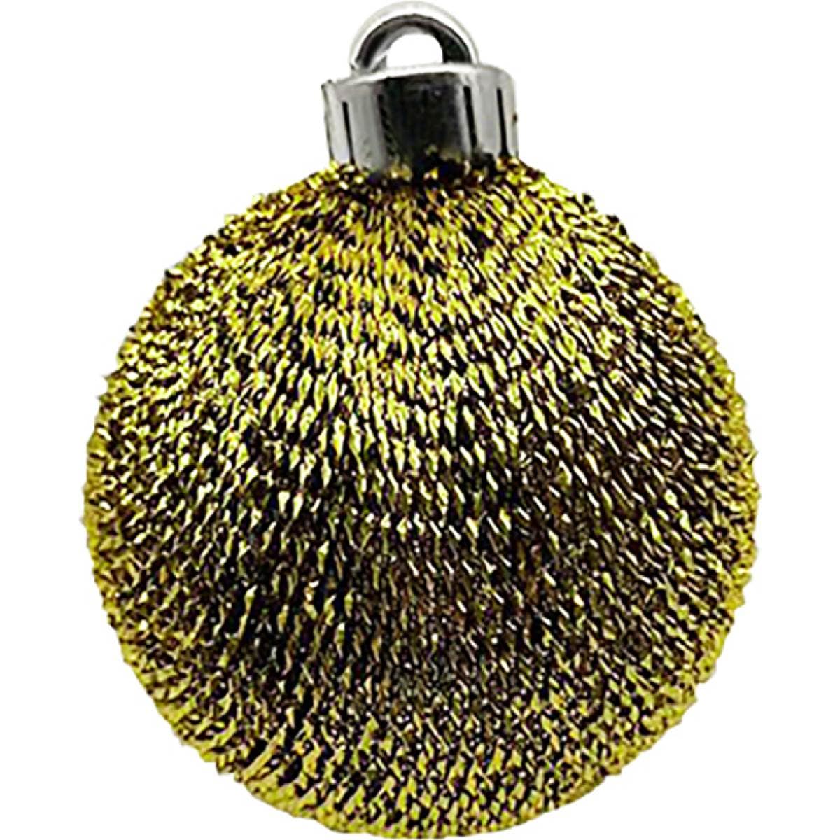 Christmas Baubles 80mm Gold