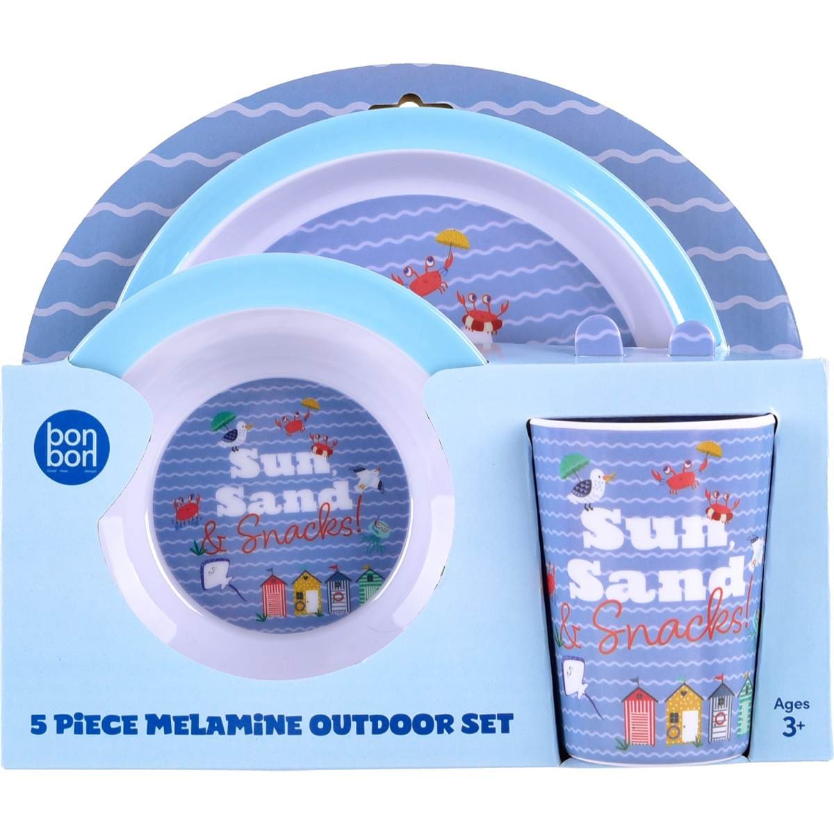 Bonbon Melamine Outdoor Dining Set 5 pack