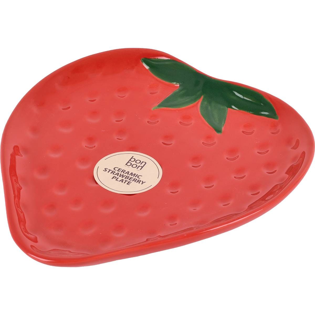 Bonbon Ceramic Strawberry Plate each