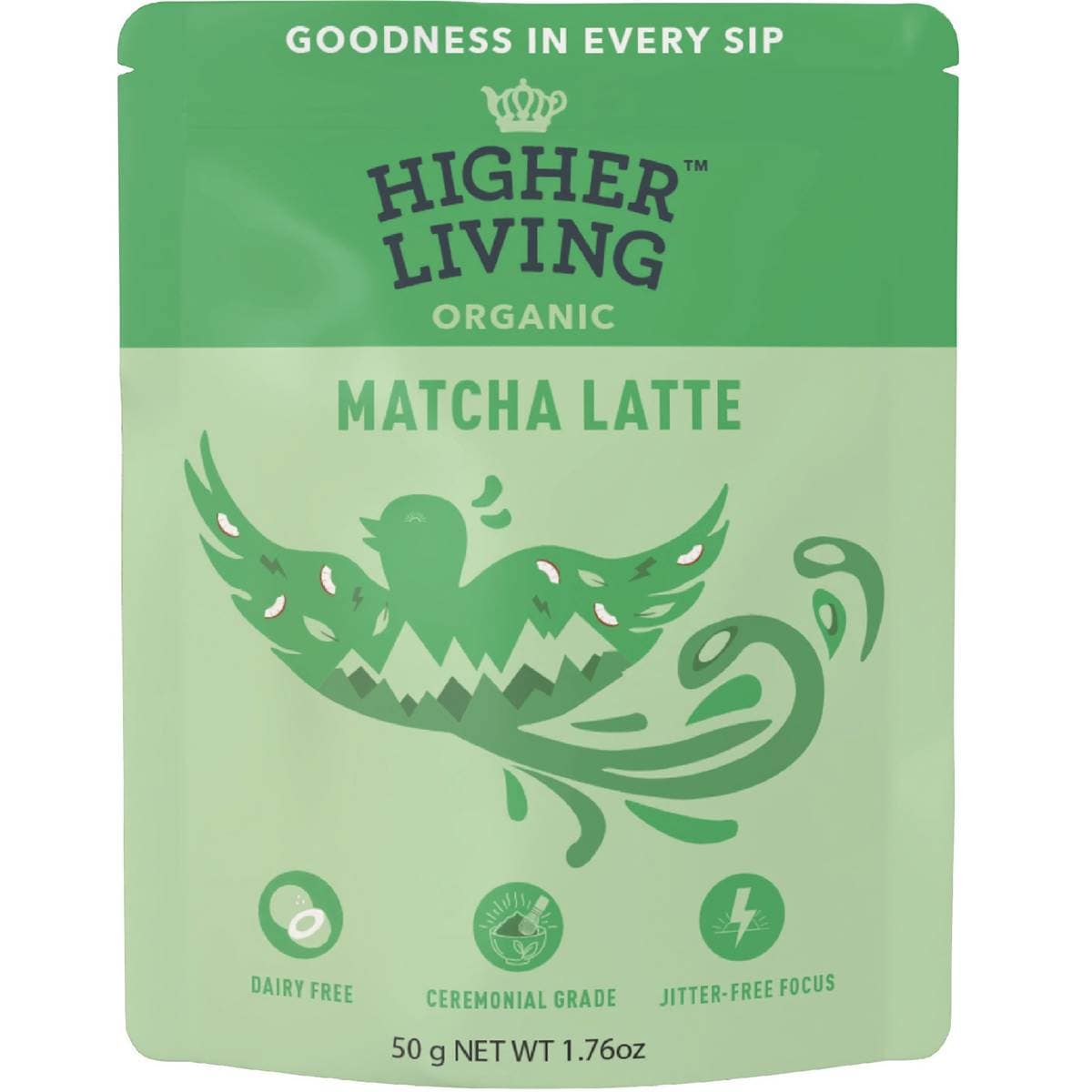 Higher Living Matcha Latte Powder 50g