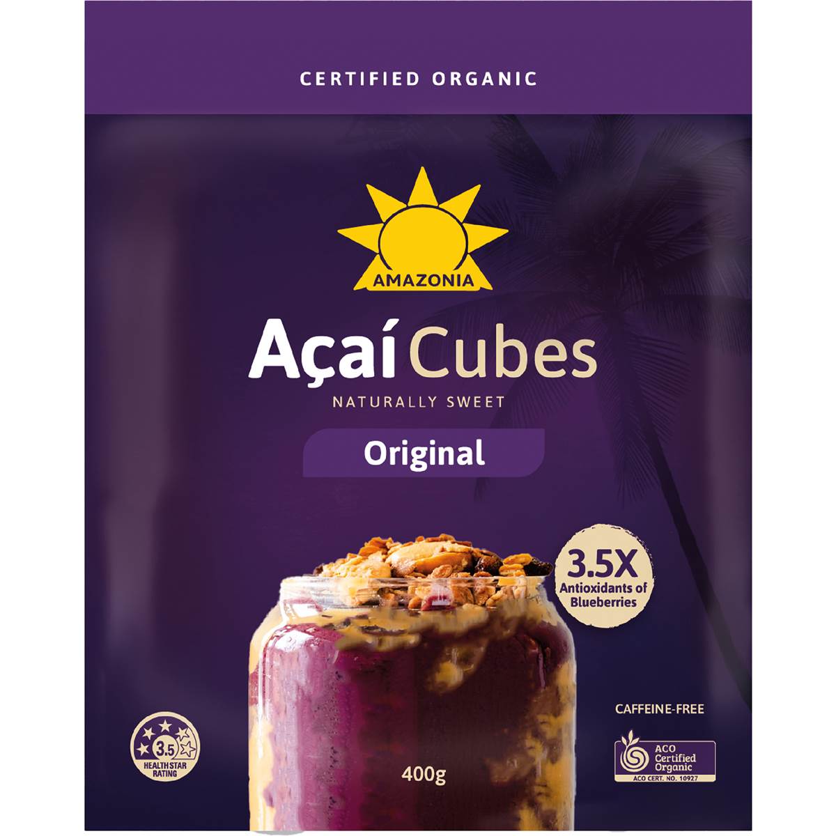 Amazonia Acai Cubes Original 400g