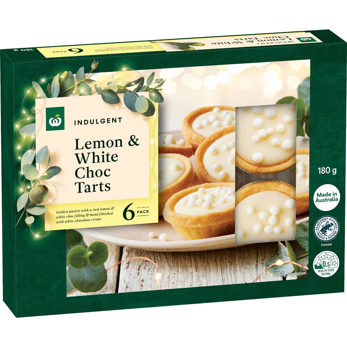 Woolworths Lemon & White Chocolate Tarts