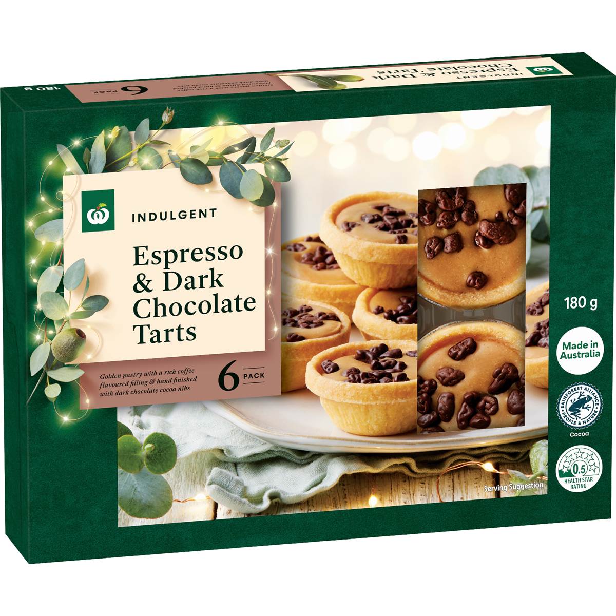 Woolworths Espresso & Dark Chocolate Tarts