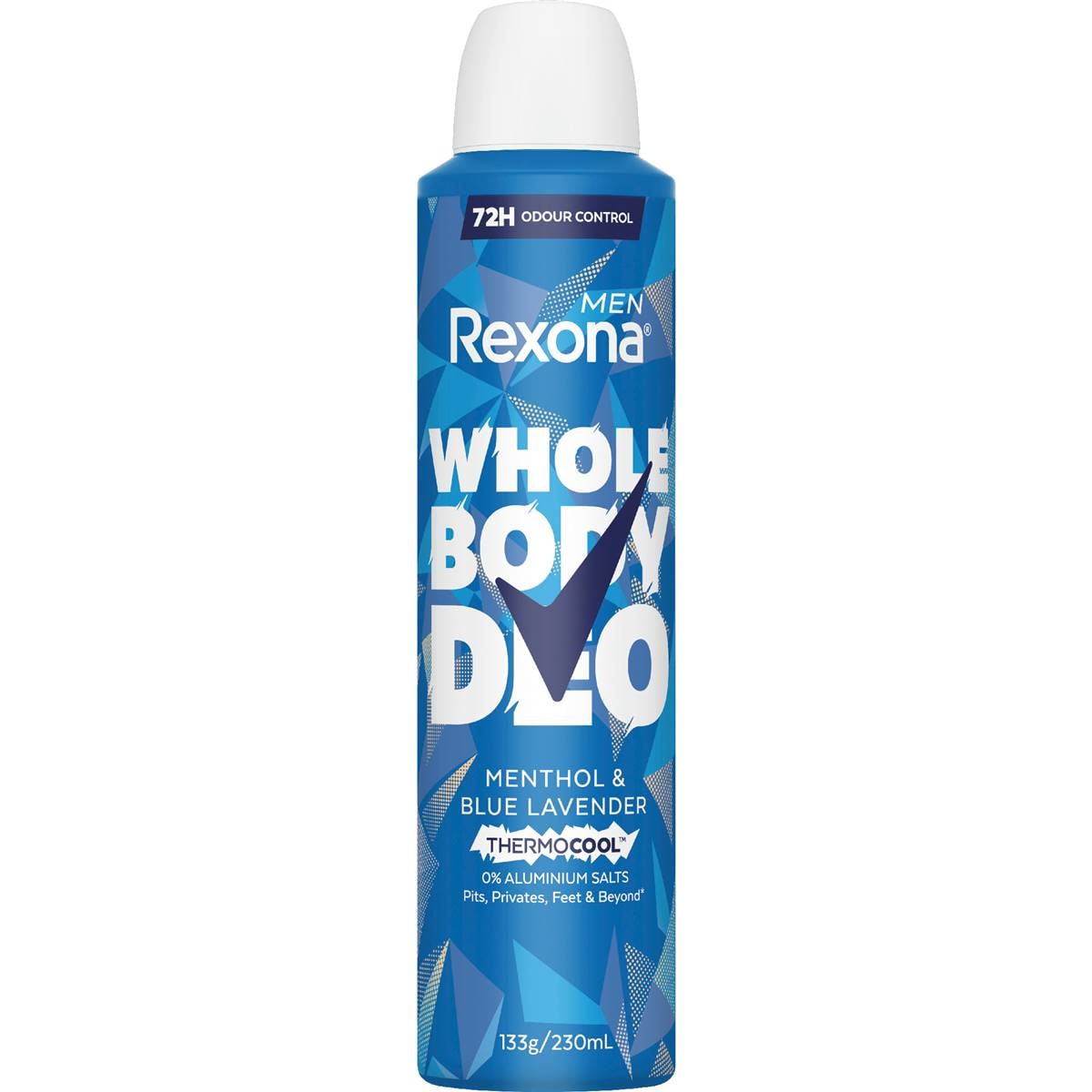 Rexona Men Whole Body Deodorant Thermo Menthol & Blue Lavender 230mL